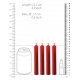 Set di 4 mini candele SM Wax rosso