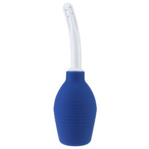 Blue Anal Shower Enema Pear 2 - Insertion 12 x 2cm