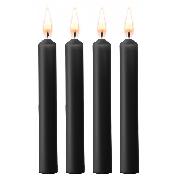 Set of 4 mini candles SM Wax Black