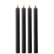 Set of 4 SM Teasing Wax Candles Black