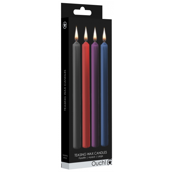 4er-Set SM-Kerzen Teasing Wax Mehrfarbig