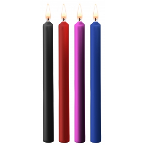 Ouch! Conjunto de 4 velas multicoloridas de cera para provocação SM
