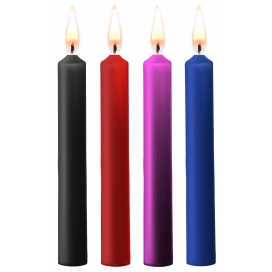 Ouch! Set of 4 mini candles SM Wax Multicolor