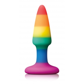 Colours Rainbow Silicone Plug 8 x 2.4 cm
