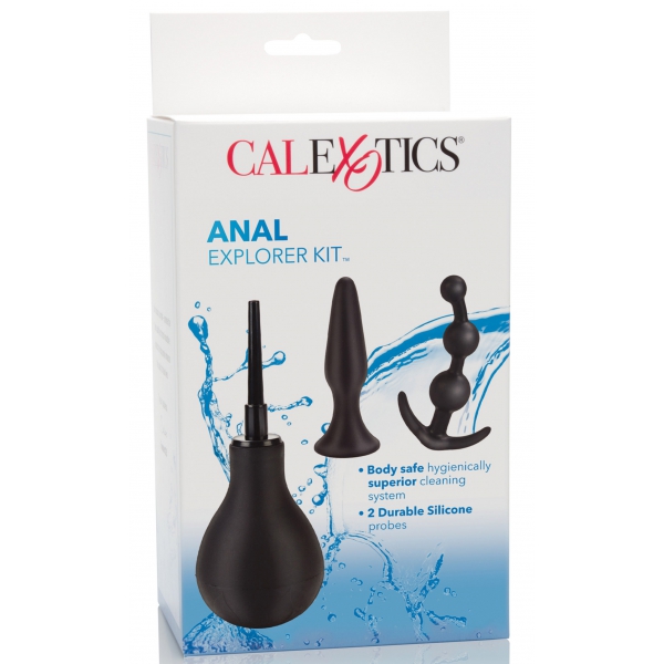 Kit anale Explorer Plairi - bulbo per clistere + plugs