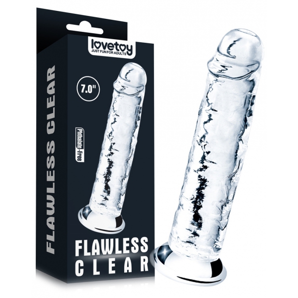 Flawless transparante dildo 16 x 3,5 cm