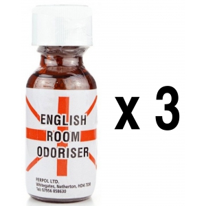 UK Leather Cleaner English Room Odoriser 25mL x3