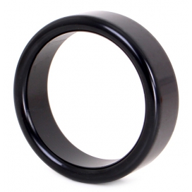 Aluminium Cockring Circle 15mm Black