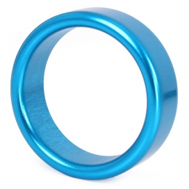 Anneau pénien en aluminium CIRCLE 15mm Bleu