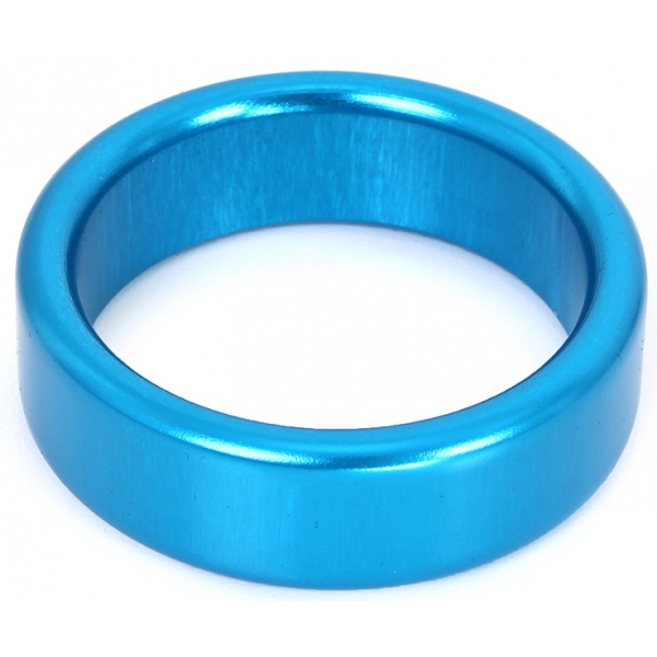 Aluminium Cockring Circle 15mm Blau