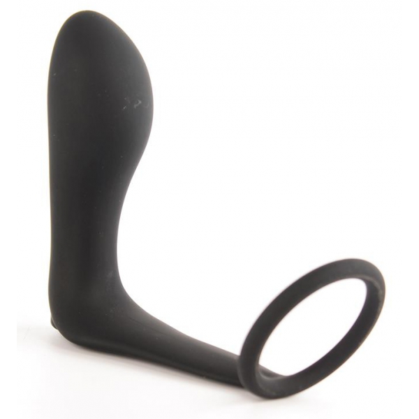 Cockring + Plug Vibrator Ansel 9 x 3 cm - Ring 36mm