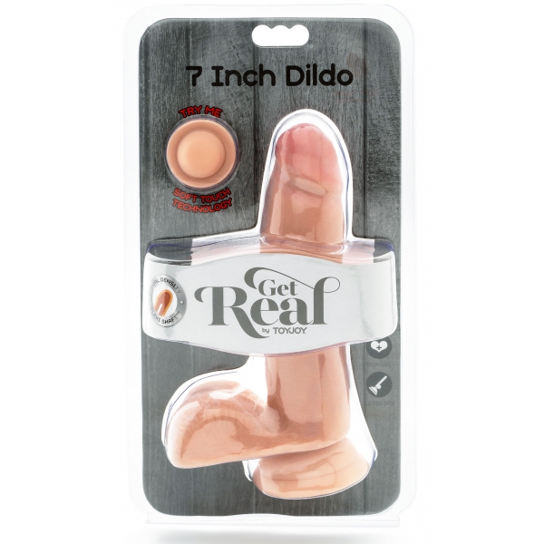 GET REAL Consolador de doble densidad 14 x 4 cm