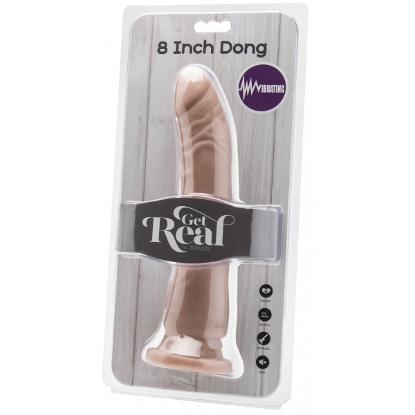 Get Real vibrerende dildo 20 x 4 cm