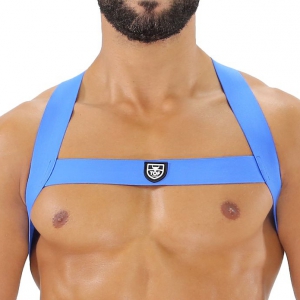 TOF Paris Elastic harness Fetish X Blue