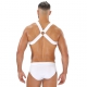 Elastic harness Fetish X White