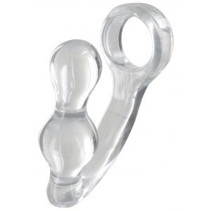 Manpower TOYJOY Plug + Cockring Power Duo 9 x 4cm - Anel 40mm Transparente