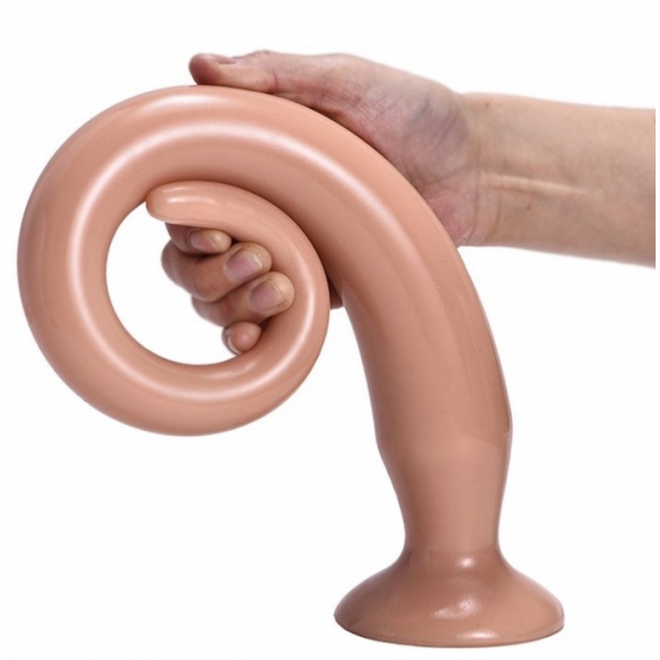 Dildo lungo Tail Flex L 48 x 4,5 cm Carne