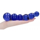 Planets Blue glass dildo 18 x 4.3 cm