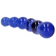 Planets Blue glass dildo 18 x 4.3 cm