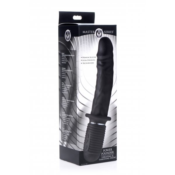 Vibrerende dildo met percussie Power Pounder 17 x 4,5 cm