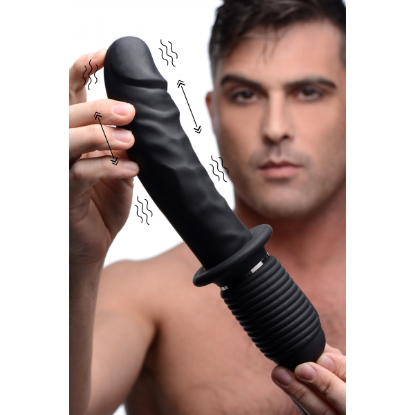 Consolador vibrador con percusión Power Pounder 17 x 4,5 cm