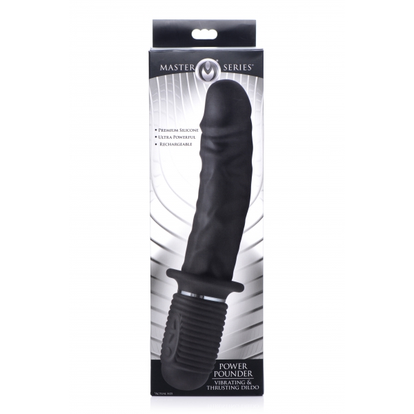 Dildo vibratório com percussão Power Pounder 17 x 4,5 cm