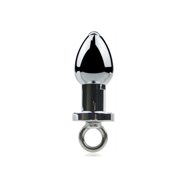 metalen arsenaalplug met ring 8 x 3,7cm Grijs