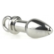 metalen arsenaalplug met ring 8 x 3,7cm Grijs