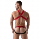 Mesh Jock Noir-Rouge