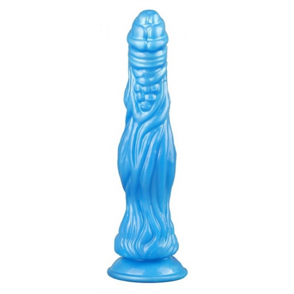 Krokodil Dildo 24 x 6,5cm Blau