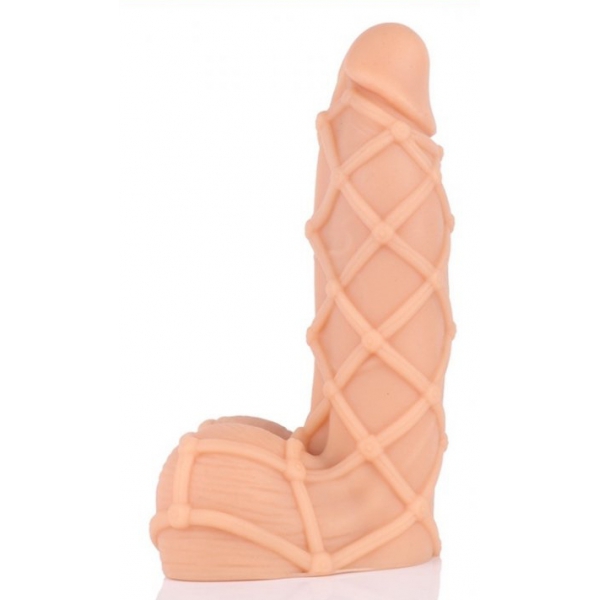 Dildo a griglia L 19 x 6 cm