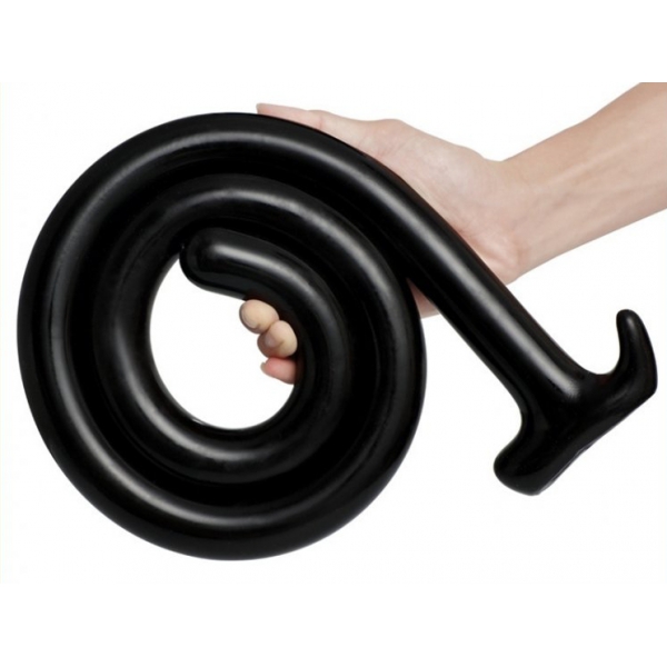 Consolador largo Mega Snake 100 x 3cm Negro