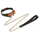 Zwart en bruin Butler Halsband en Lood