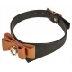 Zwart en bruin Butler Halsband en Lood