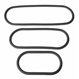 XPlay - PerfectFit Juego de 3 anillos de silicona Wrap Ring