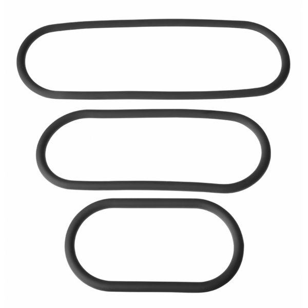 3er-Set Silikon-Cockringe Wrap Ring