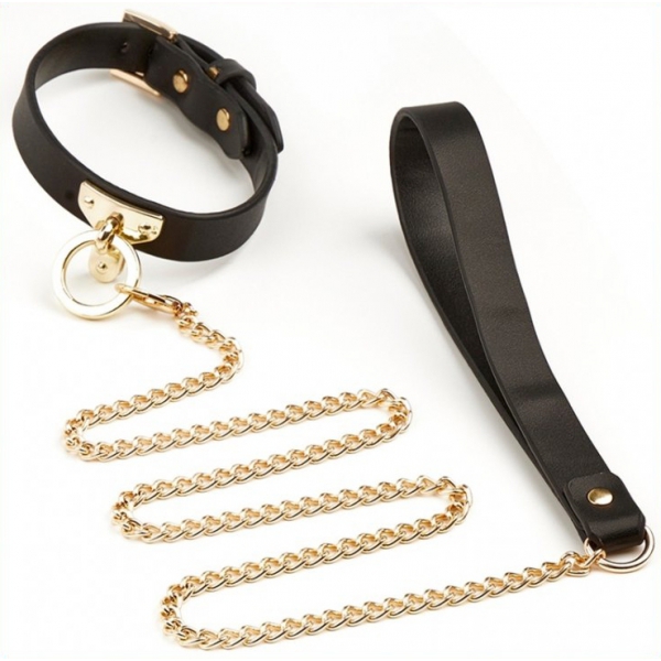 Black Sclave Collar and Lead