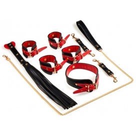 Naughty SM Bondage Set Black-Red