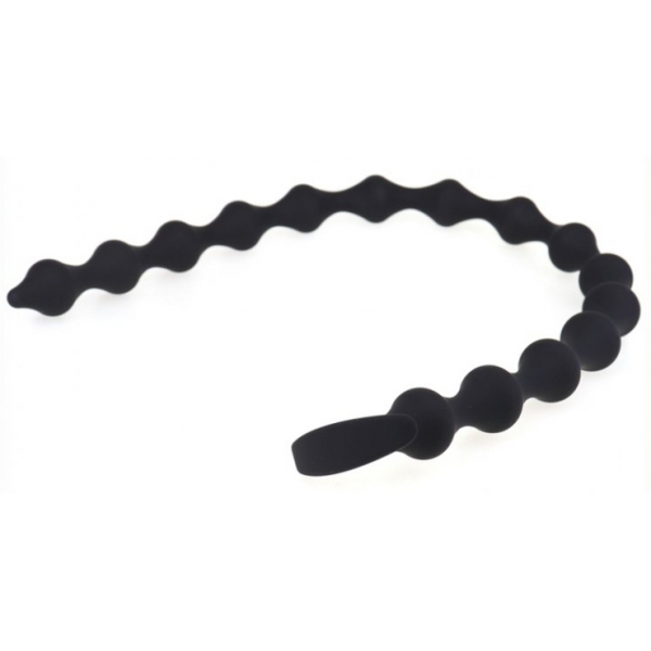 Long Dildo Thin Beads 55 x 2.3cm