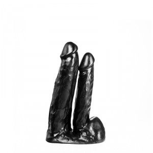 Godes Dildorama Doppel Dildorama Dildo 18 x 4 cm Schwarz