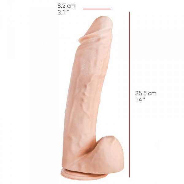 Dildorama XXL Dildo 28 x 8,2 cm Fleisch