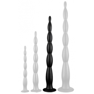 DarkSil Scale Beads Lange Dildo L 50 x 5cm Zwart