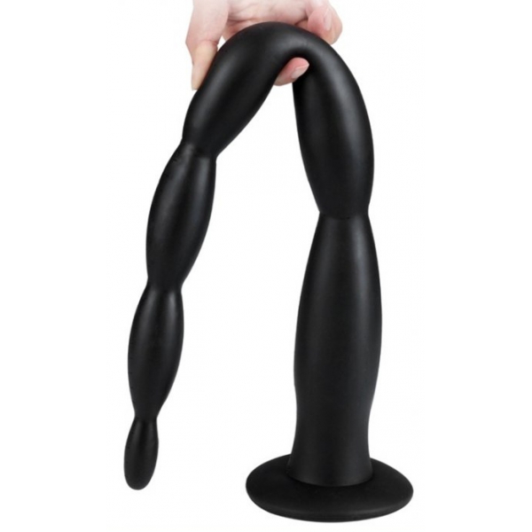 Scale Beads XL Lange Dildo 60 x 6cm Zwart