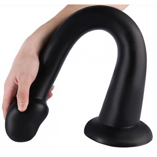 Dildo Balena S 38 x 3,8 cm - punta 3,5 cm Nero