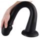 Balena Dildo Lungo L 42 x 6cm - Punta 5cm Nero