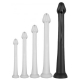 Dildo de baleia XXL Dildo longo 55 x 7,5cm - Ponta 6,3cm Preto