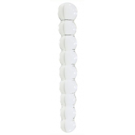 Dildo in vetro Snowball 12,6 x 2 cm