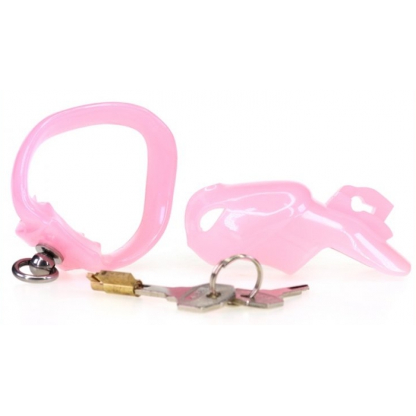 Stop This chastity cage 9 x 3cm Pink