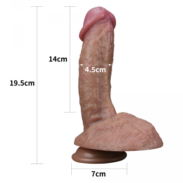 Realistischer Dildo Glans Up Nature Cock 15 x 4.5cm