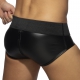 Slip Back Zip Rub Black